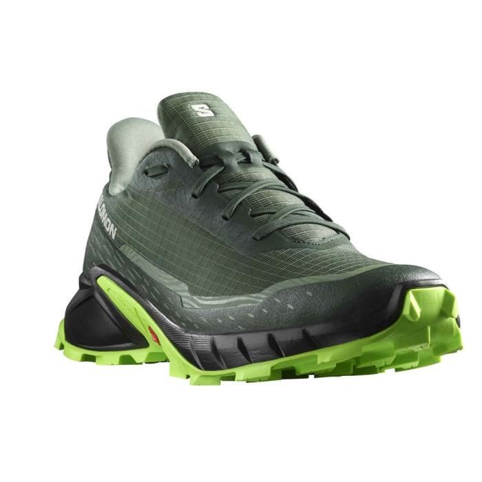 Chaussures de Running - SALOMON - Alphacross 5 - Homme - Vert - Drop 10mm