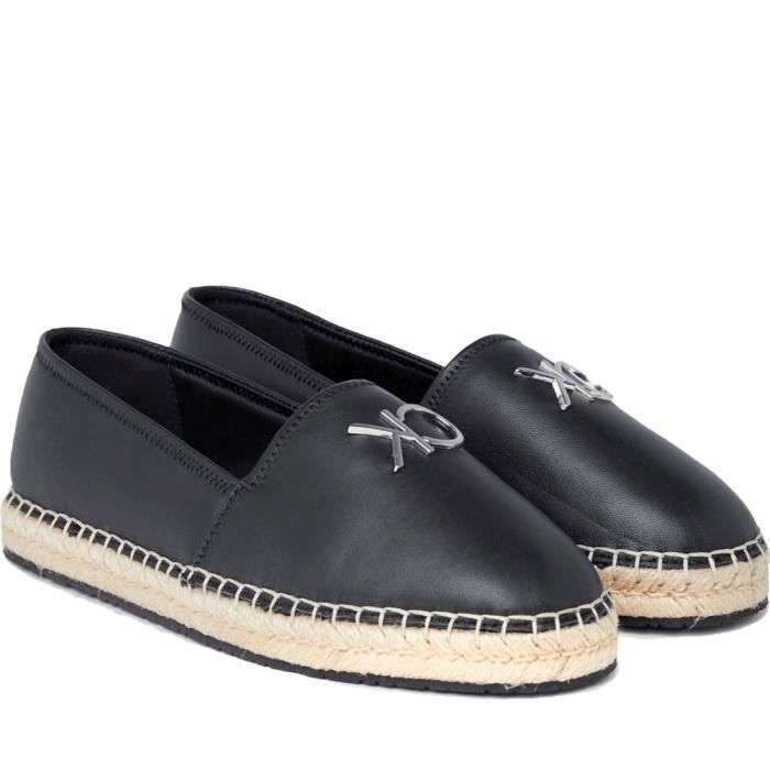 Calvin Klein Chaussures Calvin Klein Espadrilles HW0HW02036 BEH Noir Femme 7