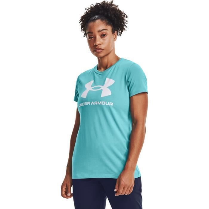 T-SHIRT UNDER ARMOUR FEMME SPORTSTYLE LOGO