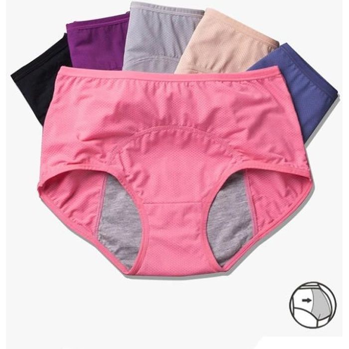 6 Pi ces ensemble Culotte slips Menstruelles Femmes Sexy Etanche