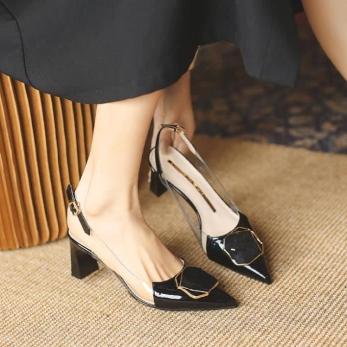 Escarpins Femme KJEHOME Classique Marque De Luxe Talons hauts aiguilles Noir Achat Vente Escarpins Femme KJEHOME Classique Marque De Luxe Talons hauts aiguilles Noir pas cher Cdiscount
