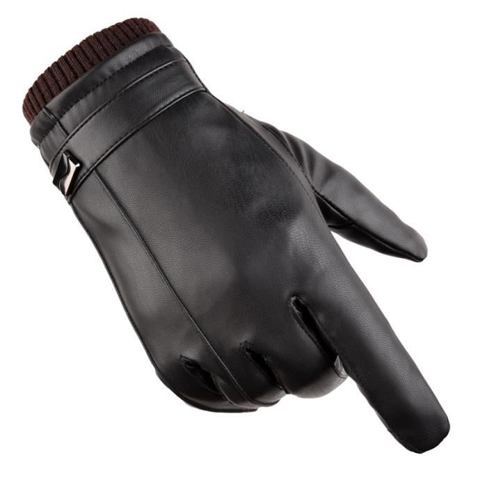 Gants d'hiver pour femmes, écran chaud, en fourrure, mitaines
