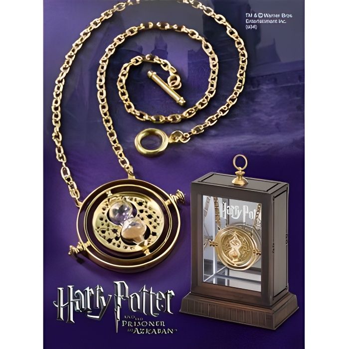 Pendentif retourneur de temps Harry Potter - Noble Collection - Métal  plaqué or - Sablier miniature en verre - Cdiscount Jeux - Jouets