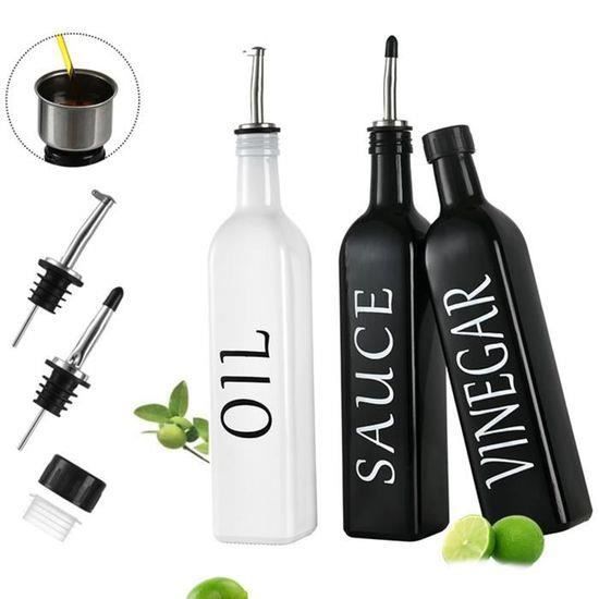 Distributeur Huile Mikken Lot De 12 Bouteilles En Verre Avec Bouchon à étrier En Plastique Bouteille Huile Olive Bec Verseur