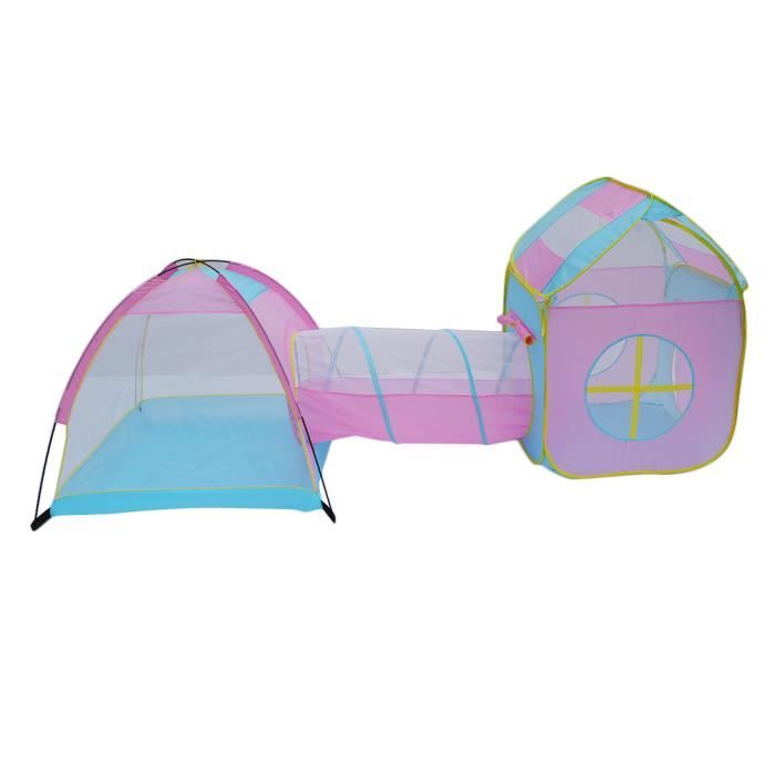 Bac à balles enfants 120 cm, tente pop-up maison jeu, parc ramper