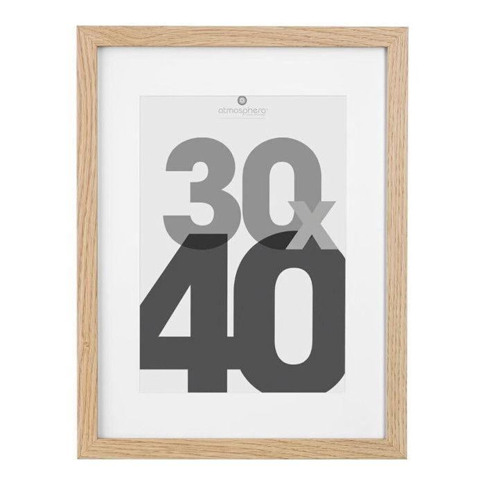 Cadre Photo Mae En Bois Atmosphera 30x40cm - Style Romantique Et Authentique