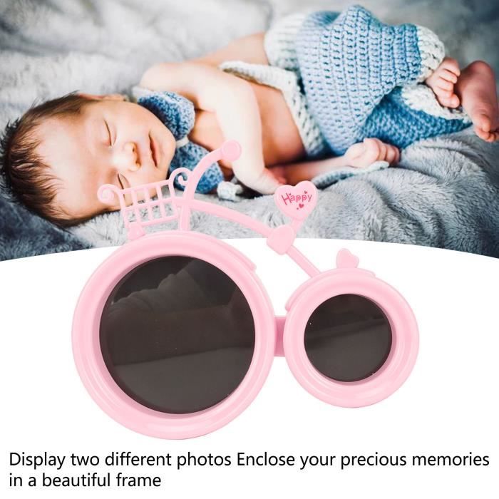 Relaxdays Cadre pour photos bébé, an 1,Cadre photo bébé par mois en alu,12  mois 29 x 24 cm, Collage pour exposer,blanc