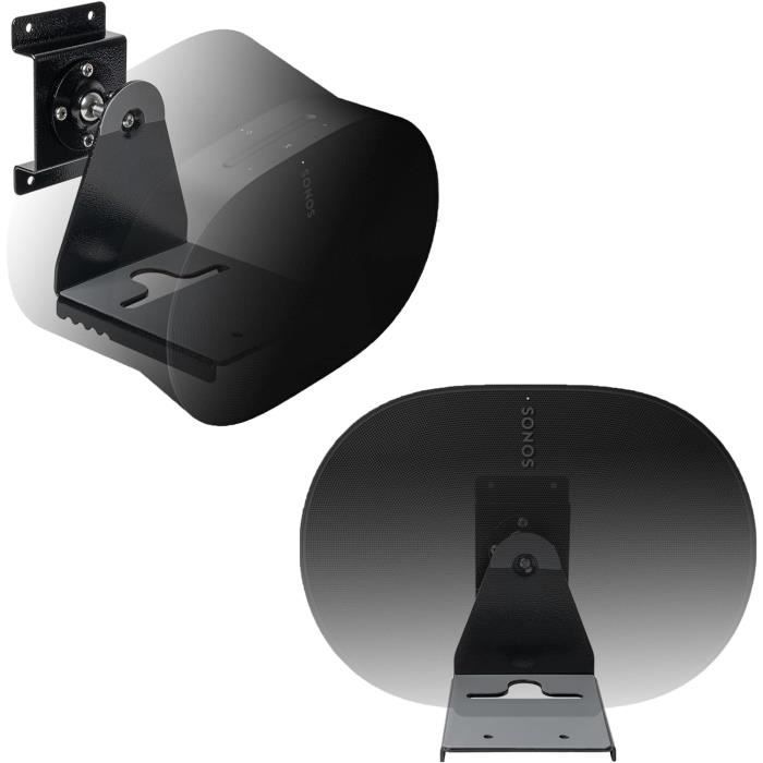 Supports Muraux Pour Enceintes Sonos Era 100 - Lot De 2 - Pivotants 360°, Inclinables - Blanc