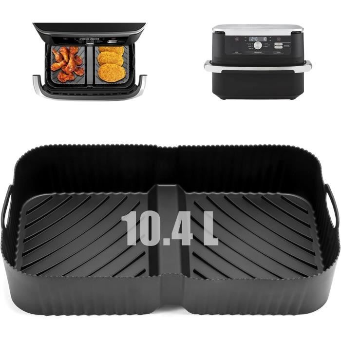 Komicea Kit 19 Accessoires Moule Silicone Air Fryer Ninja Foodi FlexDrawer AF500EU - 10.4L + 2×5.2L + Ustensiles