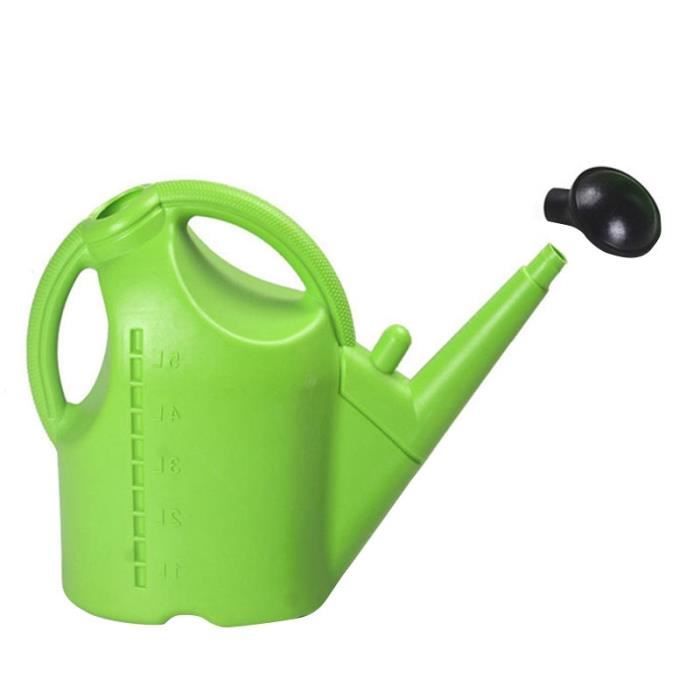 Arrosoir En Plastique Vert De 9 Litres - Léger, Pratique, Bec Verseur Précis - Pour Arroser Plantes Intérieur Et Balcon