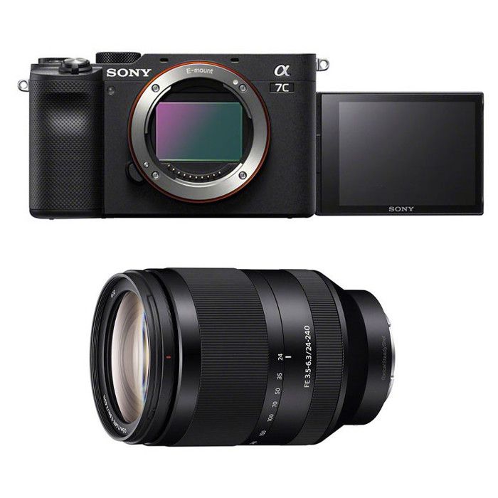 Hybride Sony appareil photo hybride alpha 7c noir + fe 24-240 ...