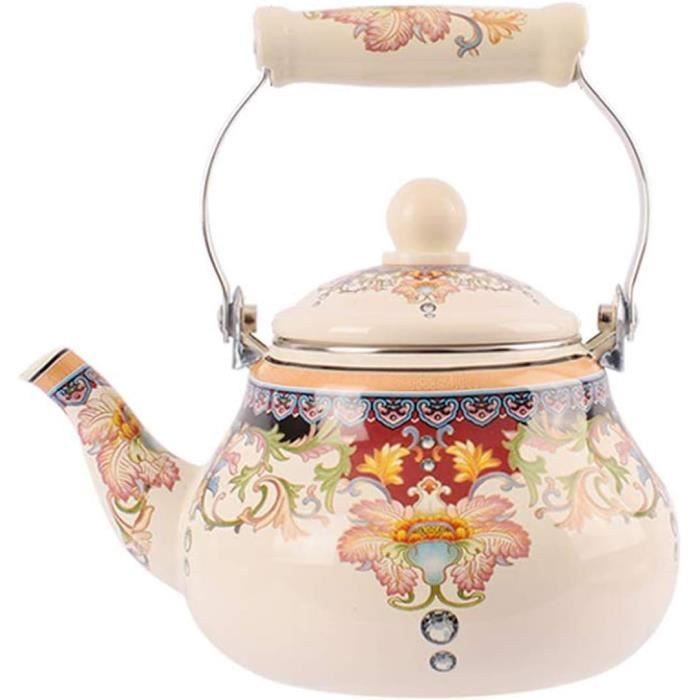 YARNOW EMAIL POT En Émail Émaillé Théière De Qualité Bouilloire Émaillée Rétro EUR 46,78