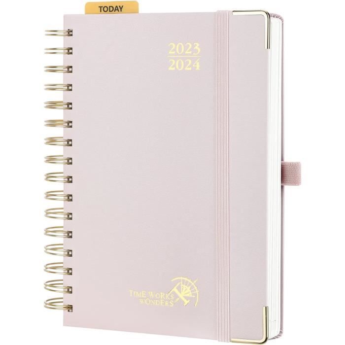 POPRUN Agenda 2023 2024 Journalier Scolaire Spirale 21,5x14,5cm, 1 Page