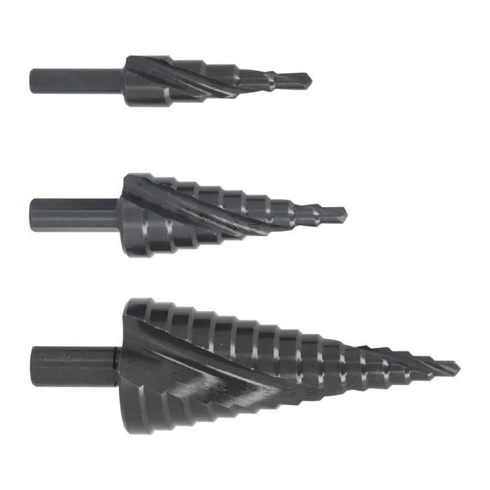 Foret étagé 2 Rainures En Spirale Pagode Alésoir Trou HSS Cobalt