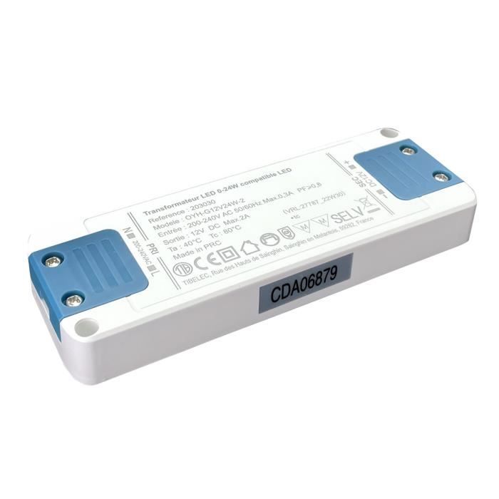 Transformateur électronique pour luminaire LED 0 à 24W - Cdiscount