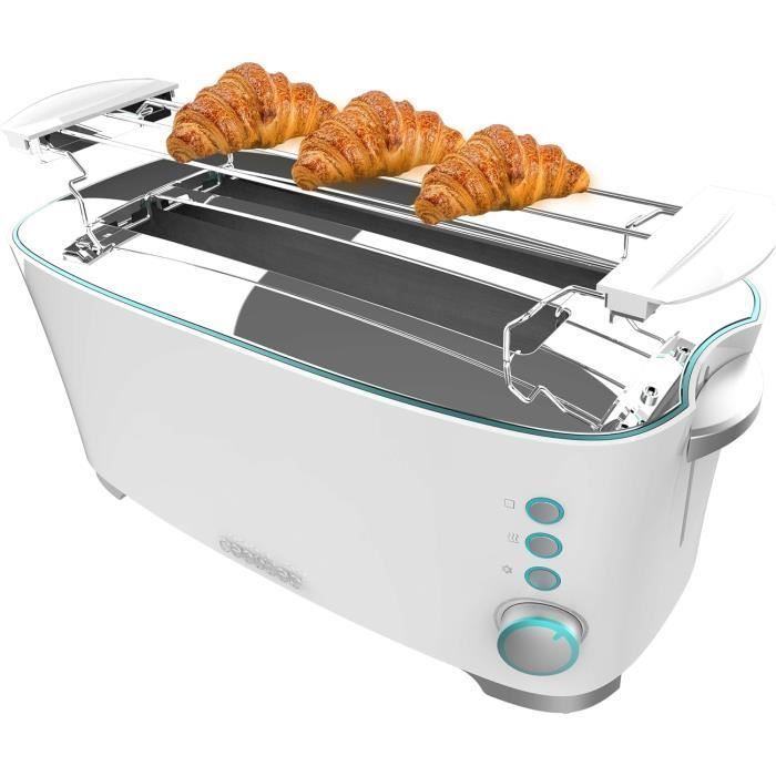 Grille-Pain Double Fente Longue Toast&Taste - TRAHOO - 2 Tranches