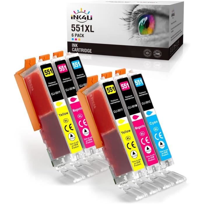 KIT 18 CARTUCCE XL PER CANON PIXMA MG6350 MG7100 MG7150 MG7550 IP8750 - Foto 3