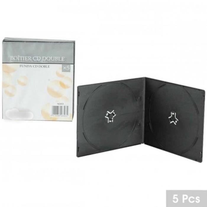 Boitier CD Double en Plastique ( Lot de 20 ) Boite de Rangement - Cdiscount  Informatique