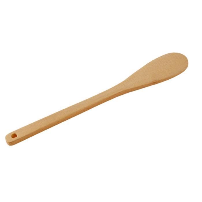 Lot De 3 Spatules En Bois De Cerisier 30 Cm - Ustensiles Cuisine écologiques Résistants à La Chaleur - 2