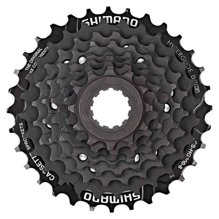 Cassette de vélo Shimano CS-HG200-8 vitesses à 12-32 dents pour