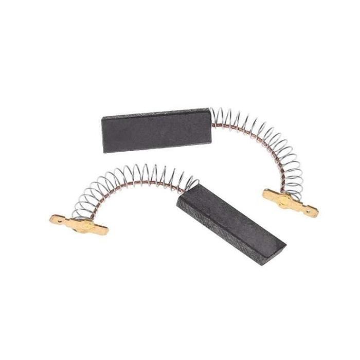 Paire De Balais De Carbone Pour Meuleuse Hitachi - Dimensions 12.5x7.5x6.5mm (Neuf)