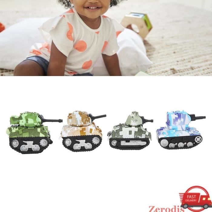 KLKCMS Char à Échelle 1/72 Modèle de Char Blindé pour Cadeau Garçons Adultes Vert