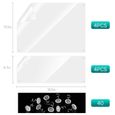 4pcs M+4pcs L Griffoir Transparent Autocollant pour Chat Protection Anti-Griffures de Canapé-1