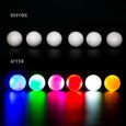 Balles Golf Lumineuses, 6pcs Balles d'Entraînement Golf, Balle Golf à LED pour l'Entraînement Nuit avec Tirs à Longue Portée-1