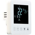 Thermostat mural pour plancher chauffant, LCD, touches tactiles, programmable-1