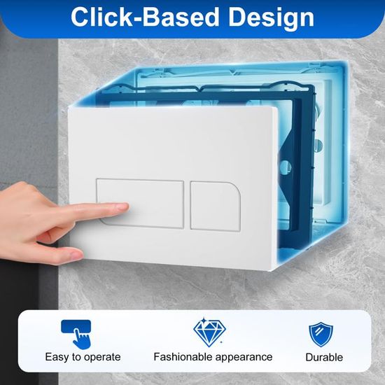 Plaque De Commande WC Blanche Oliver 603001 - Acquastilla 114582 Pour Cassettes Diamante Jade