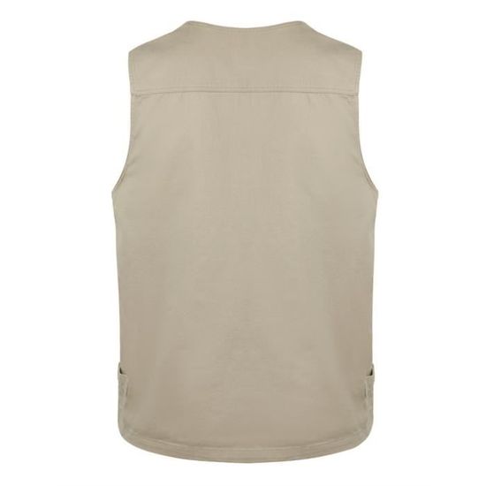 Gefomuofe Gilet D'Été Pour Homme - Gilet De Pêche Et Chasse En Nylon Respirant Sans Manches