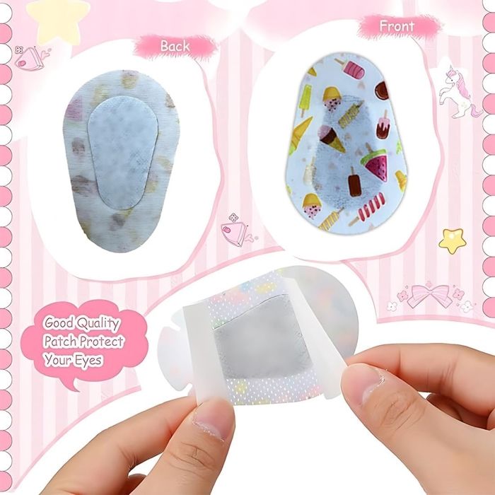 24 Patchs Oculaires Enfants, 12 Motifs Mignons Patchs