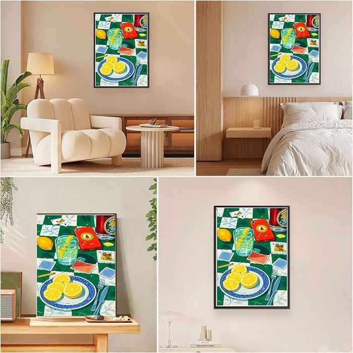 MEIYUDA Peinture Par Numéros Paysage Japonais – Avec Cadre En Bois – Toile 25x35 Cm – Peintures Acryliques – Cadeau Détente