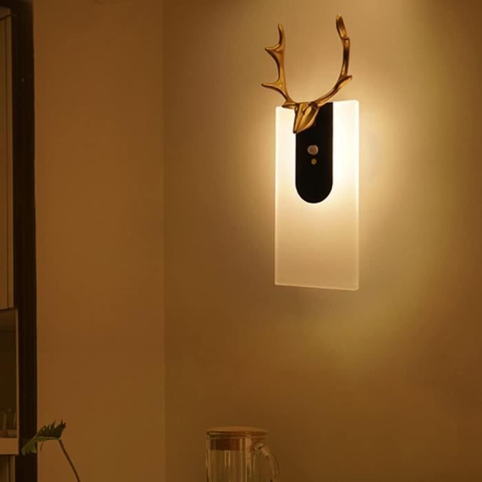 Applique Murale LED Rechargeable par USB Sans Fil avec Capteur de Corps  Humain, Luminaire Décoratif d'Nik, Idéal pour une Chambre à Coucher, un  Couloir ou un oral et