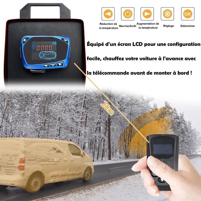 Chauffage d'air diesel 12V 8KW pour Camions RV (Avec écran LCD )
