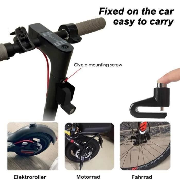 Antivol Trotinette Cable Antivol Antivol Cable Roue De Vélo Serrure