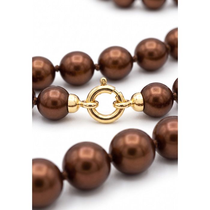 Collier De Perles De Culture D'eau Douce - Fermoir En Or 18 Carats - Bijou Occasion