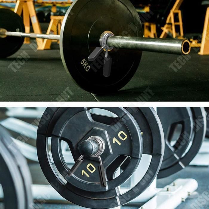 Lot 4 Pinces à Haltères ZORTVUL – 25-26 Mm, ABS/acier, Antidérapantes, Pour Musculation Et Fitness
