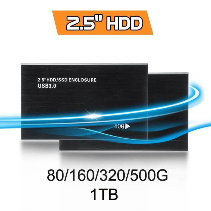 Disque dur externe USB 3.0 pour ordinateur portable, disque dur, Mac Xbox  One, PC, PS4, PS5 (capacité 1 To)[746] - Cdiscount Informatique