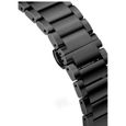 Acier inoxydable Métal Bracelet de montre Bracelet de montre pour Samsung galaxy watch 3 45mm, Noir-2
