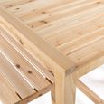 IDMARKET Salon de jardin en bois UVITA table de jardin 180 cm + 2 bancs-2