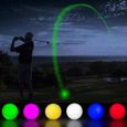 Balles Golf Lumineuses, 6pcs Balles d'Entraînement Golf, Balle Golf à LED pour l'Entraînement Nuit avec Tirs à Longue Portée-2