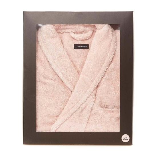 KARL LAGERFELD Peignoir de bain Rose Cdiscount Maison