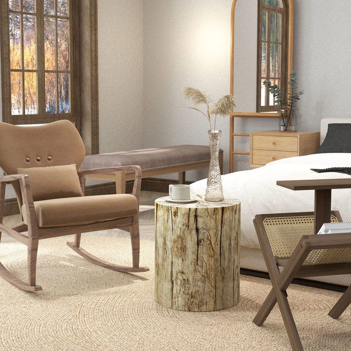 Table D’appoint HOMCOM – Plateau Rabattable, étagère Ouverte – 30x60x60,5 Cm – Style Rotin Et Chêne – Pour Salon, Chambre