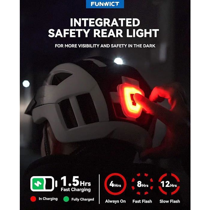Casques Vtt Et Vtc Casque De Vélo Pour Adulte Avec Lumière LED, Casque De Vélo Pour Homme Casque Vélo Route Homme
