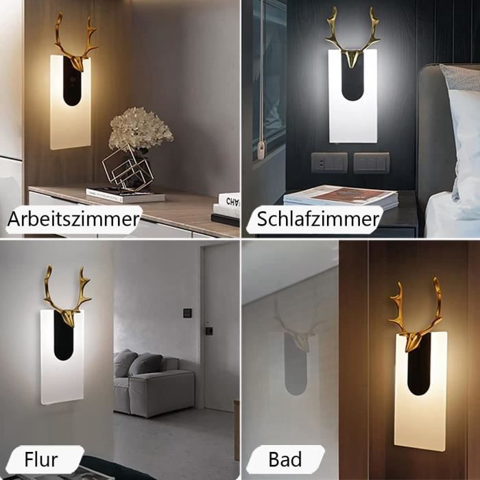 Lampe LED murale sans fil à capteur USB, Rechargeable, corps humain, pour  chevet, chambre à coucher, couloir - AliExpress