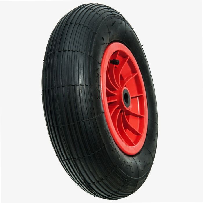 Roue Gonflable Axe Déporté WERKA PRO Alésage 16mm - Ø260mm - Pour Diable Chariot Remorque