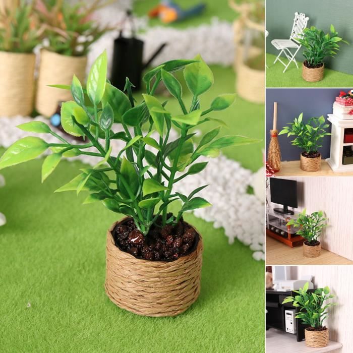 MAISON - ACCESSOIRE MAISON POUPEE Mini plante en pot fait à la main belle  maison de poupée style-Green 1 - Cdiscount Jeux - Jouets