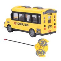 Bus Scolaire Jaune Bus Télécommandé LBEC - Jouet RC - Virage à