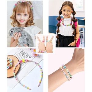 Cadeau Fille 5 6 7 8 9 10 11 12 Ans,Kit de Fabrication de Bracelets pour Filles, Kits de Bijoux et Perles pour Enfants,Artisanat de Bijoux pour